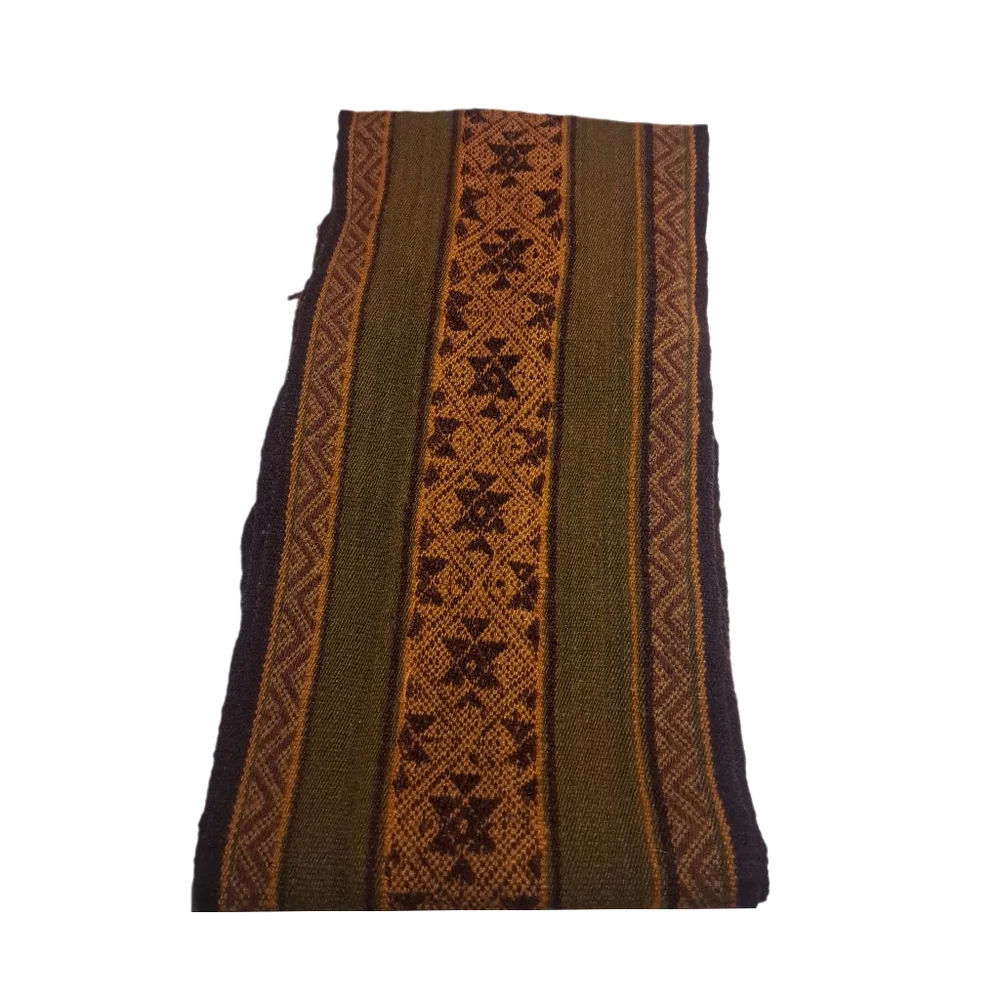 Chic Fringed Woven Multicolor Scarf